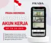 Promosi aplikasi Prada untuk pengguna barunya.