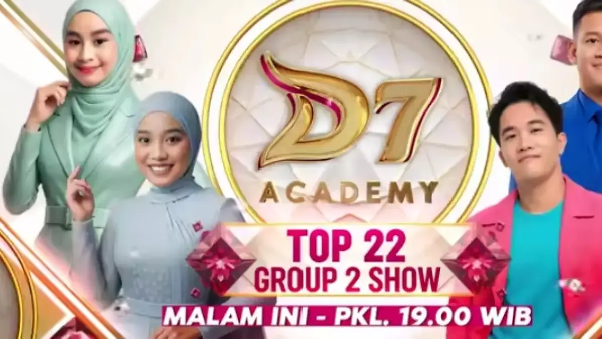 Tangkapan layar D Academy 7 grup 2 top 22
