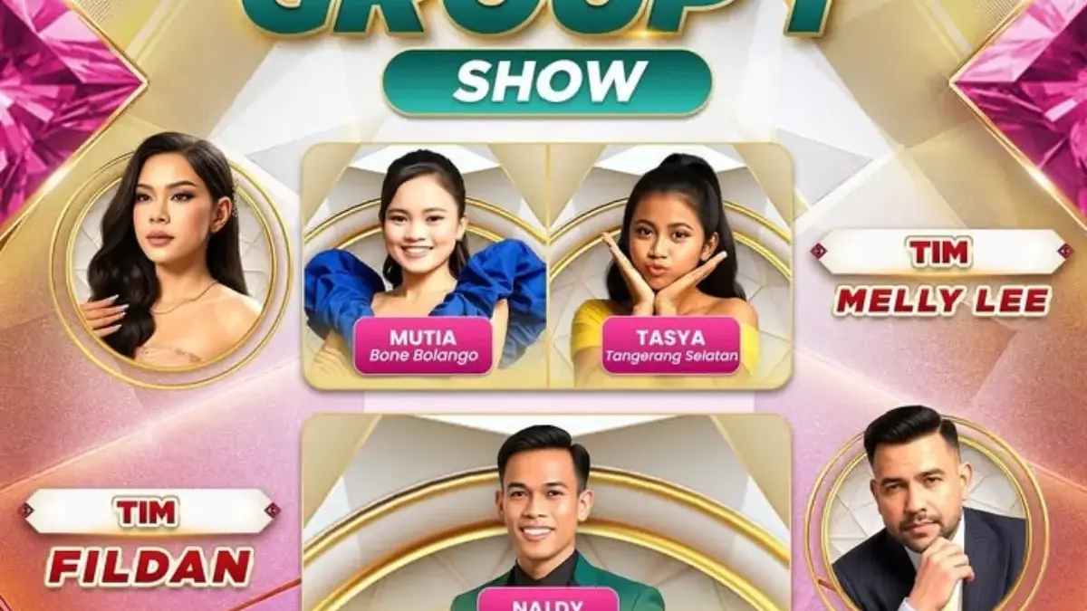 Tangkapan layar D Academy 7 grup 1 top 22