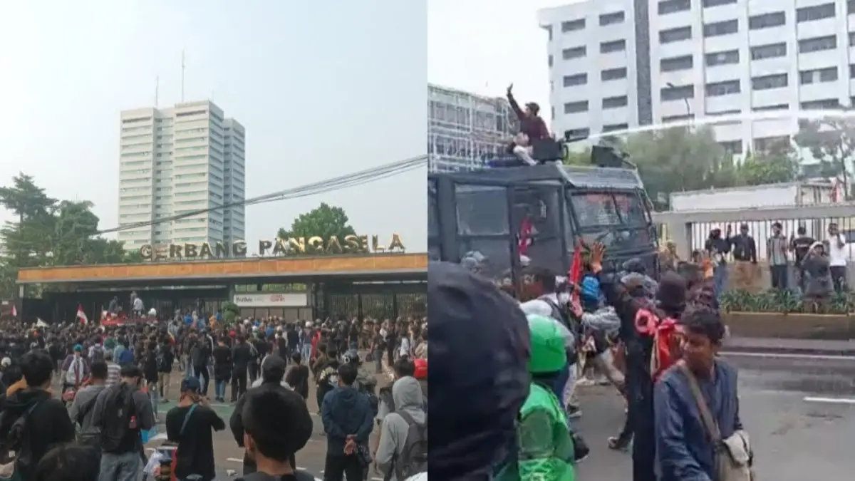 Kolase demo di Senayan