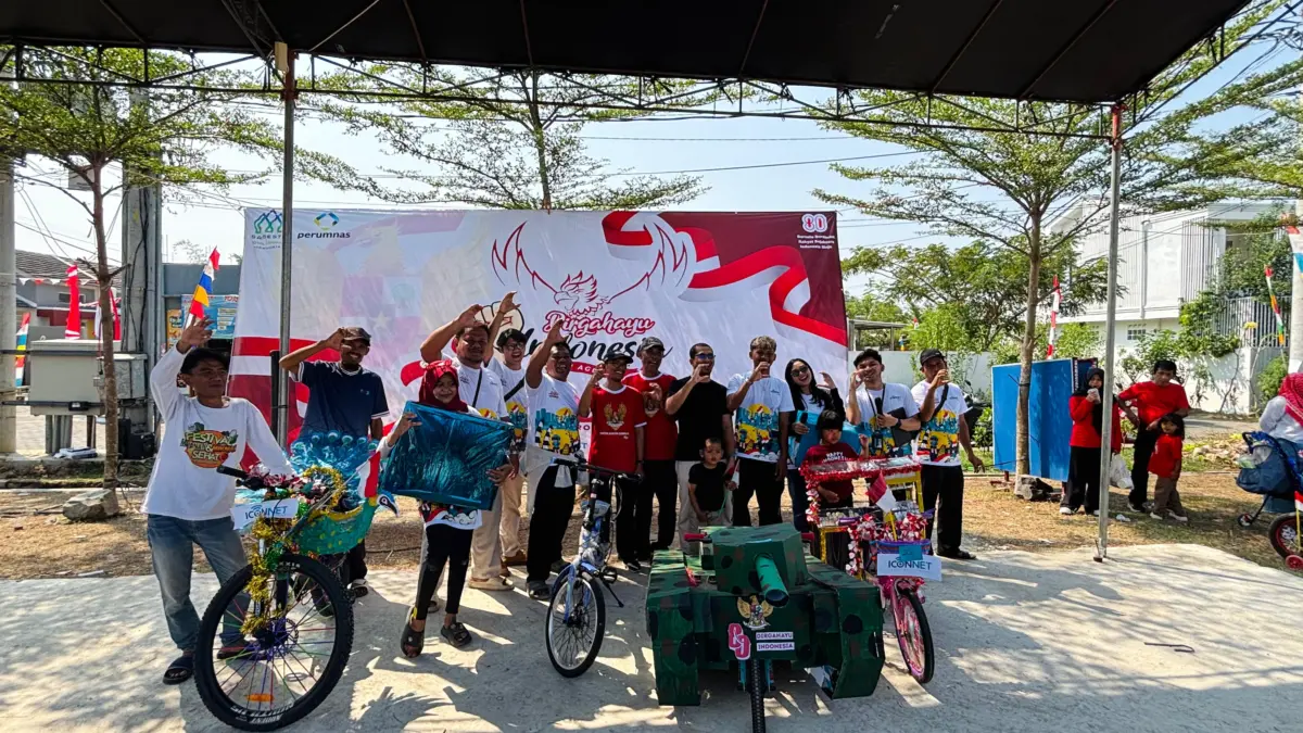 ICONNET RAME: Rayakan Kemerdekaan Bersama Masyarakat di Perum Samesta Royal Campaka Purwakarta