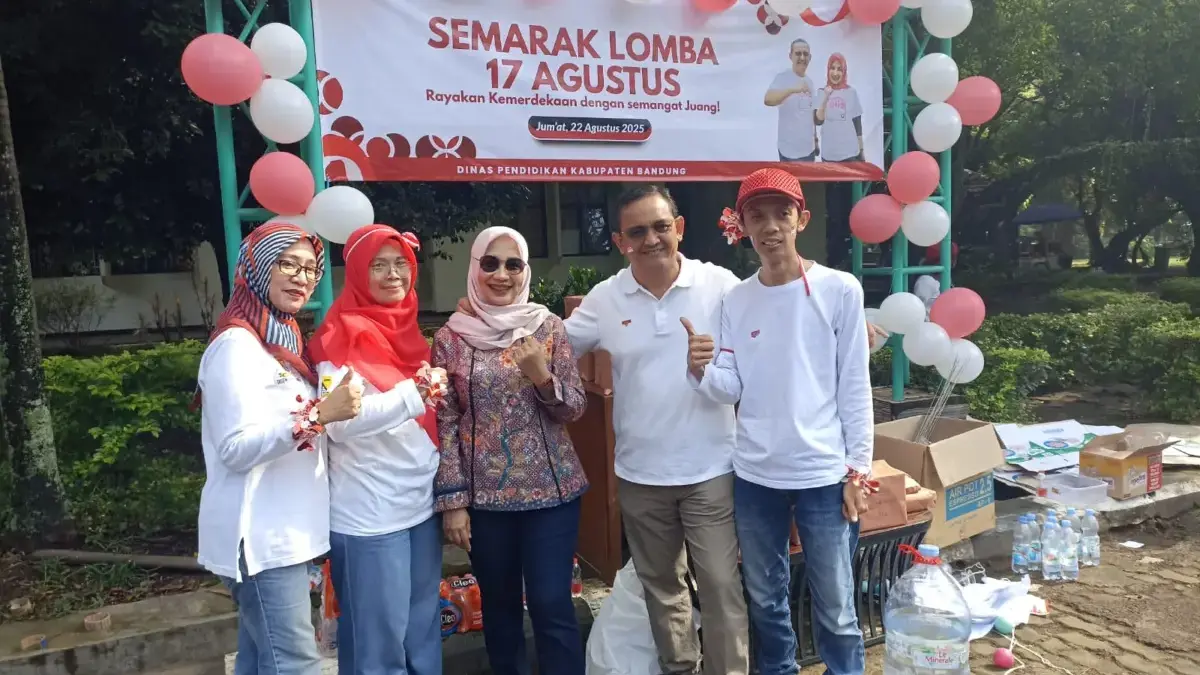 Dinas Pendidikan Kabupaten Bandung Menggelar Acara Kebersamaan Perayaan Kemerdekaan