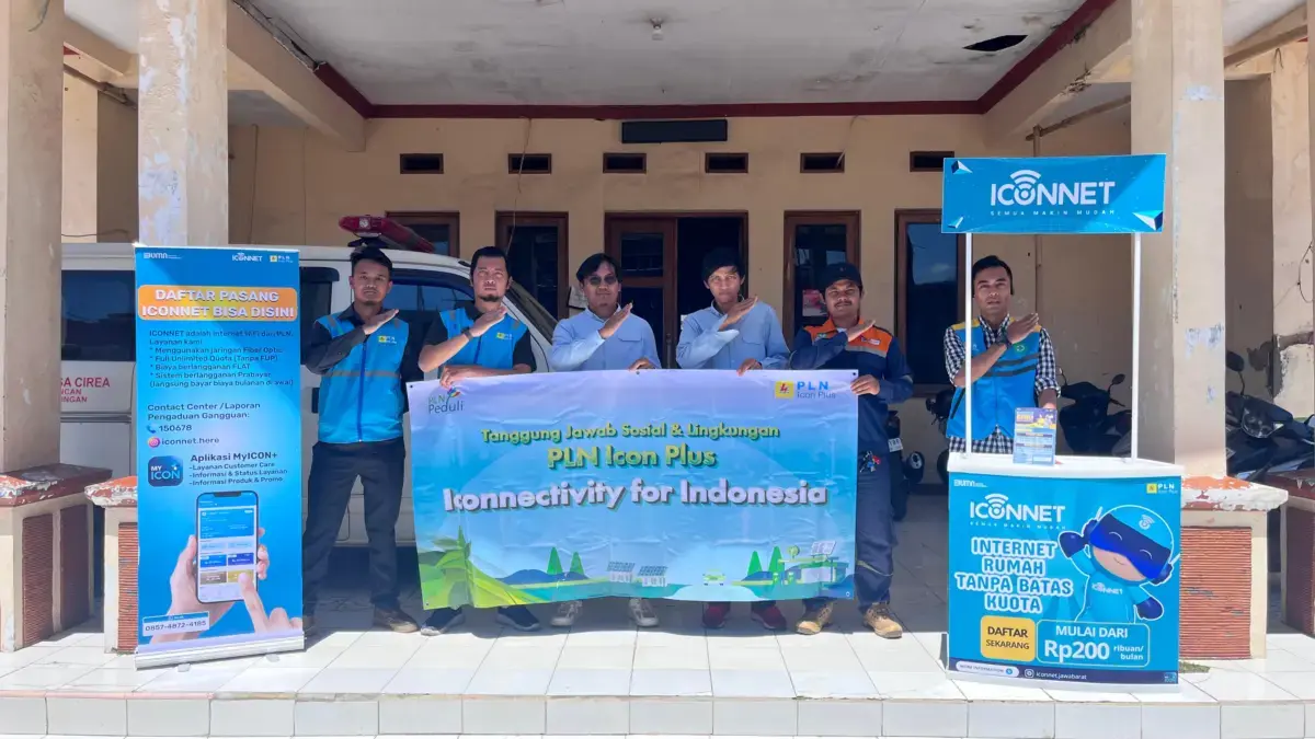 PLN Icon Plus Hadirkan Internet Gratis di Desa Cirea Kuningan, Dorong Akses Digital Masyarakat