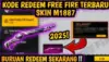 Klaim Kode Redeem Free Fire Terbaru Hari ini, Ambil Hadiah Skin, Senjata, hingga Item Spesial Gratis