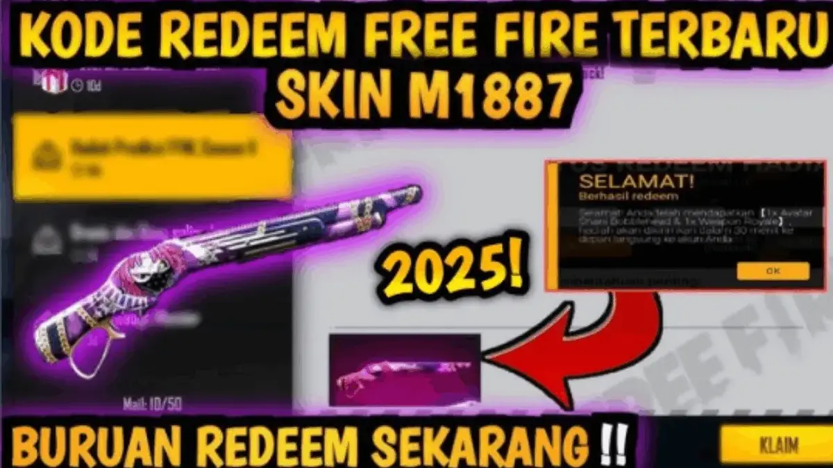 Klaim Kode Redeem Free Fire Terbaru Hari ini, Ambil Hadiah Skin, Senjata, hingga Item Spesial Gratis