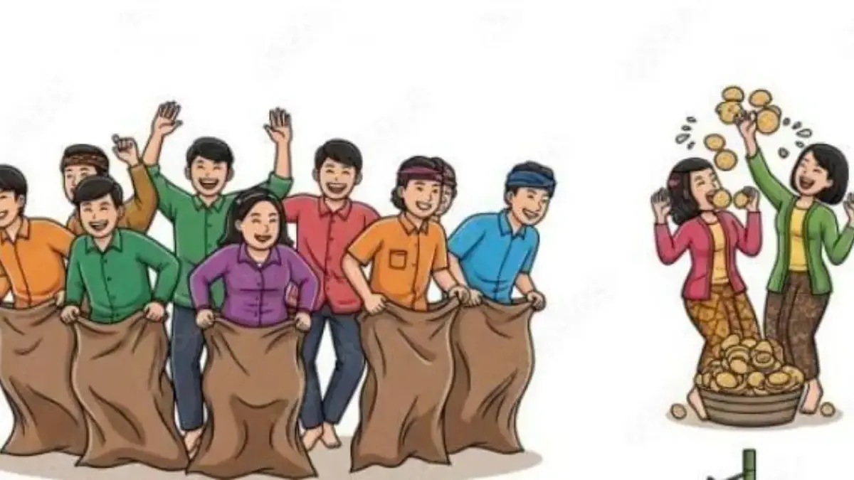 Ilustrasi lomba agustusan