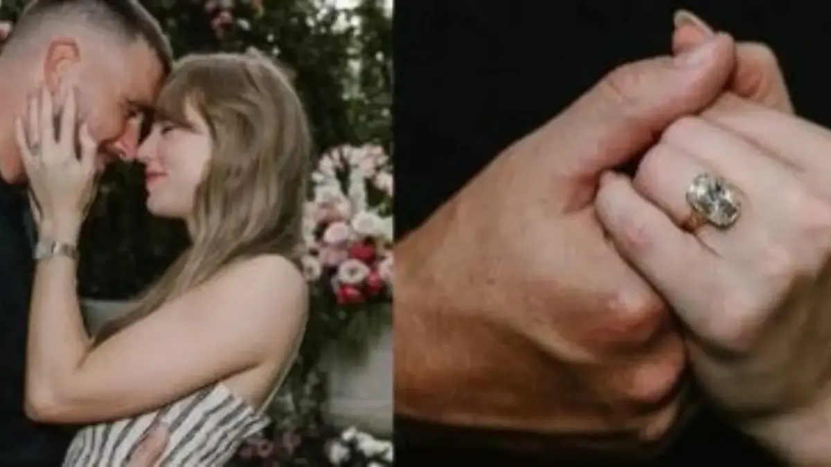 Kolase pertunangan Taylor Swift dengan Travis Kelce