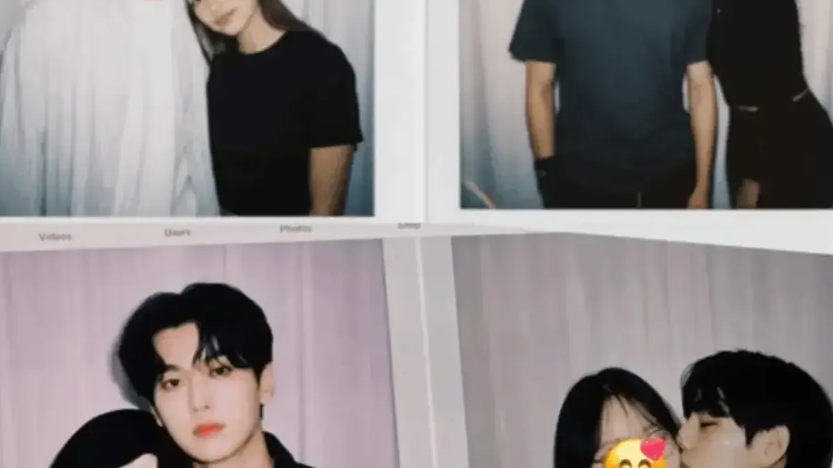 Ilustrasi foto polaroid bareng idol Korea