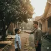 Kumpulan Prompt Foto AI Berdua dengan Potret Masa Kecil yang Saling Berhadapan, Bikin Nostalgia!