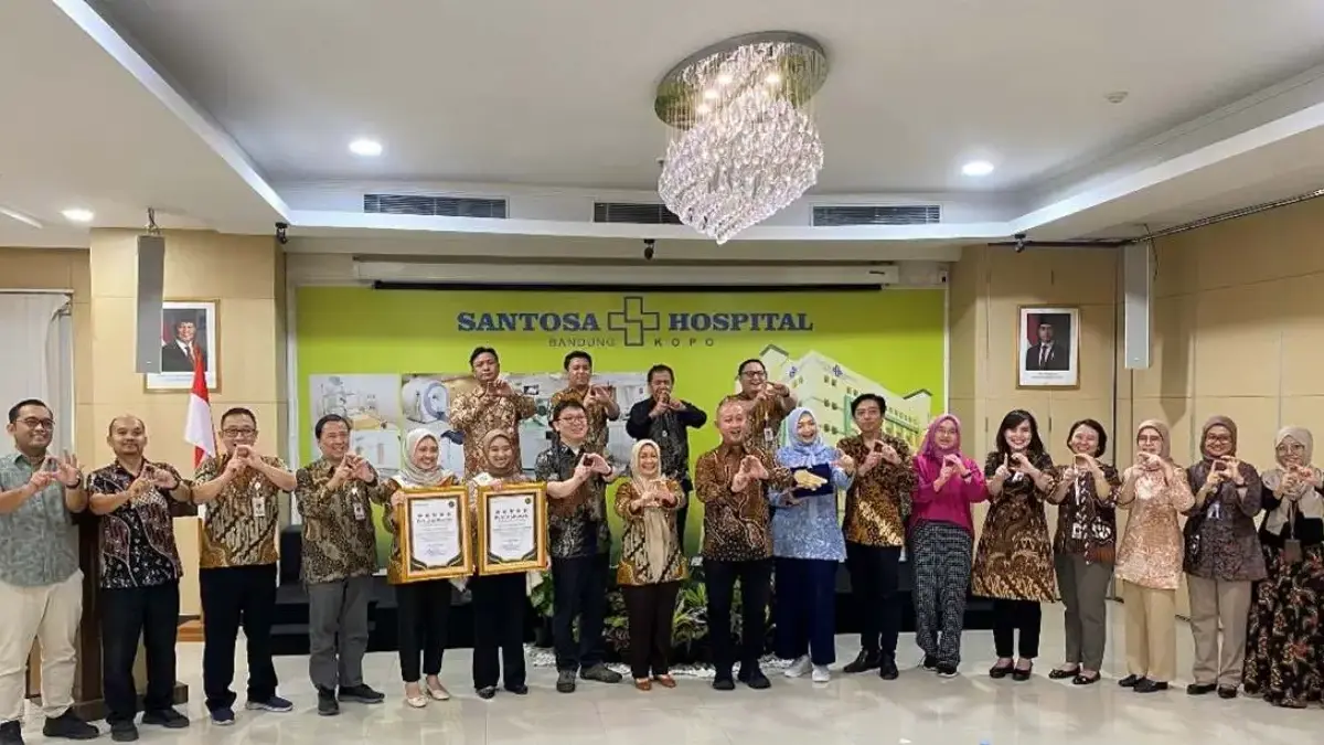BPJS Kesehatan Apresiasi Santosa Hospital Bandung Raih Juara 1 Nasional Digitalisasi
