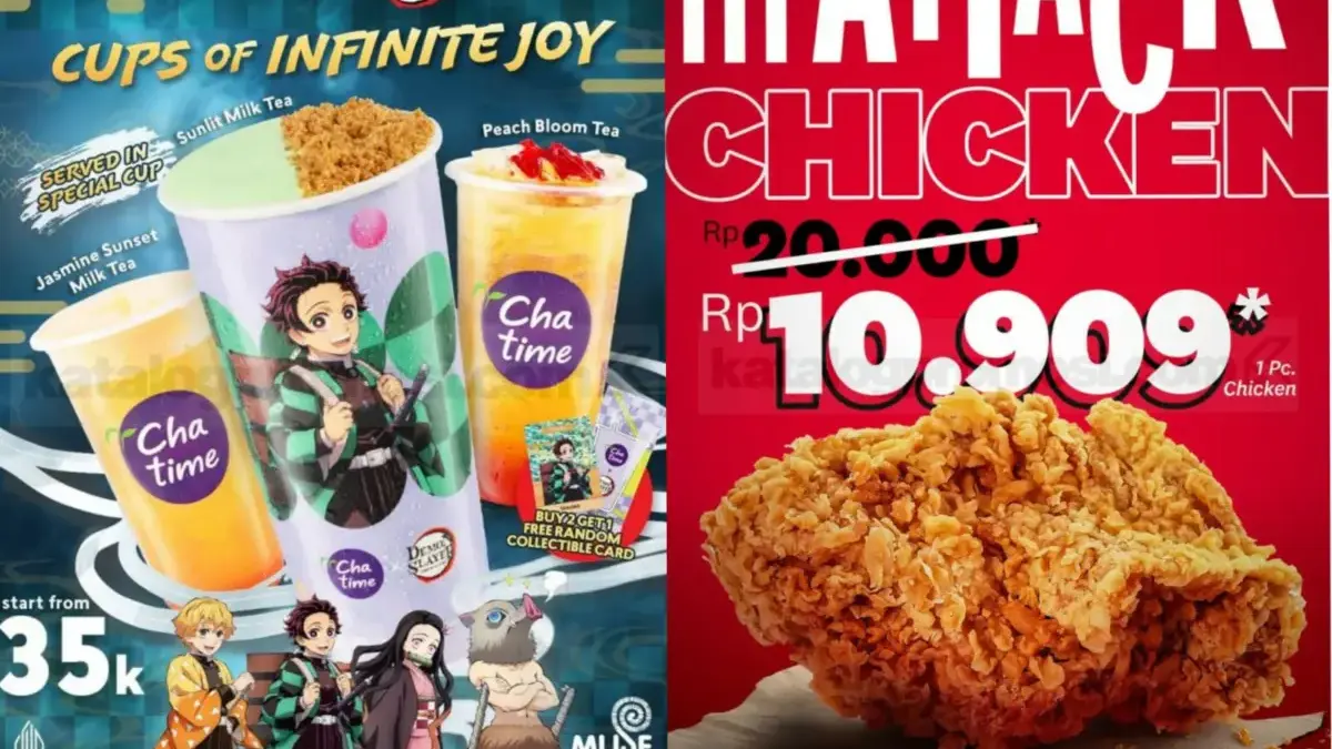 Promo diskon makanan dan minuman hari ini
