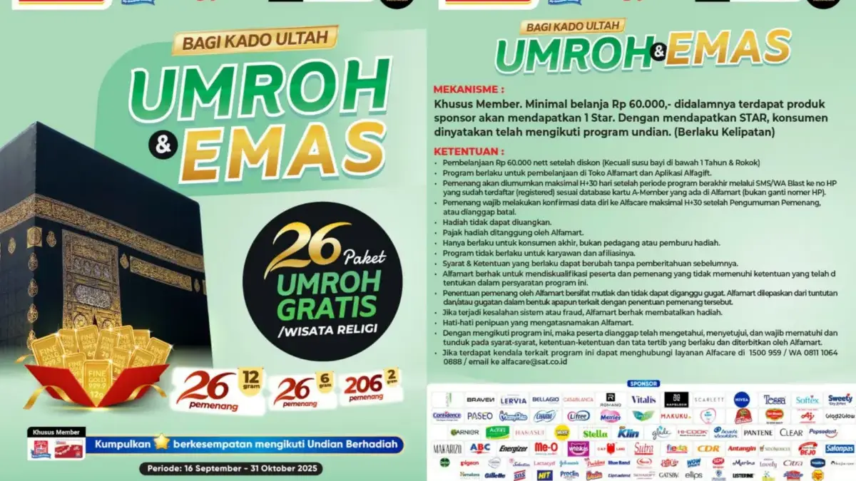 Promo undian berhadiah Alfamart