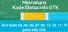 Kode-kode dalam Info GTK beserta artinya
