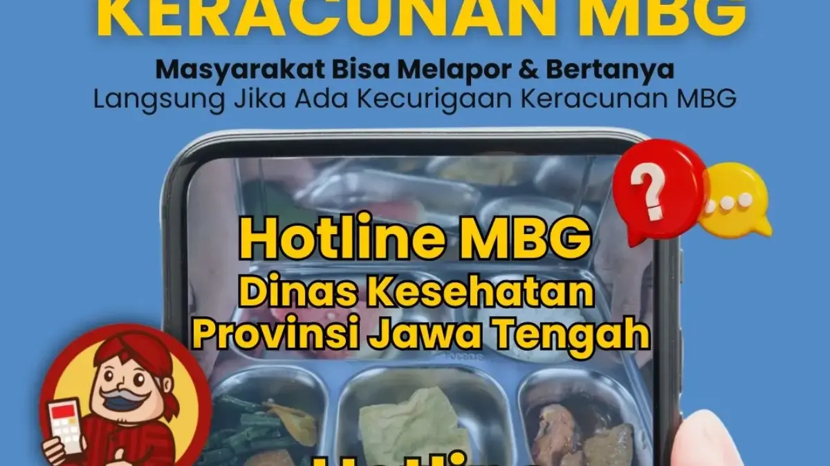 Hotline aduan keracunan MGB.