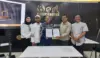 Penandatanganan nota kesepahaman (MoU) Disway National Network (DNN) dan B Erl Cosmetics.