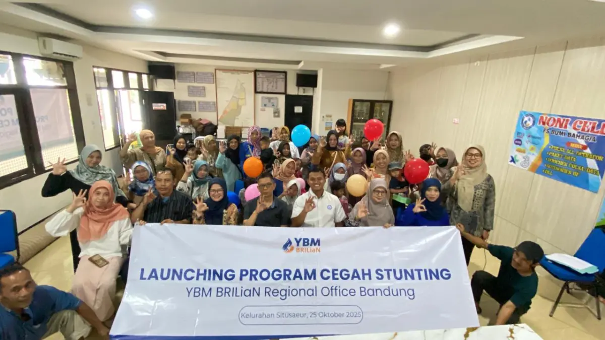 BRI melalui YBM BRILiaN Region 9 Luncurkan Program Cegah Stunting di Kota Bandung BRI
