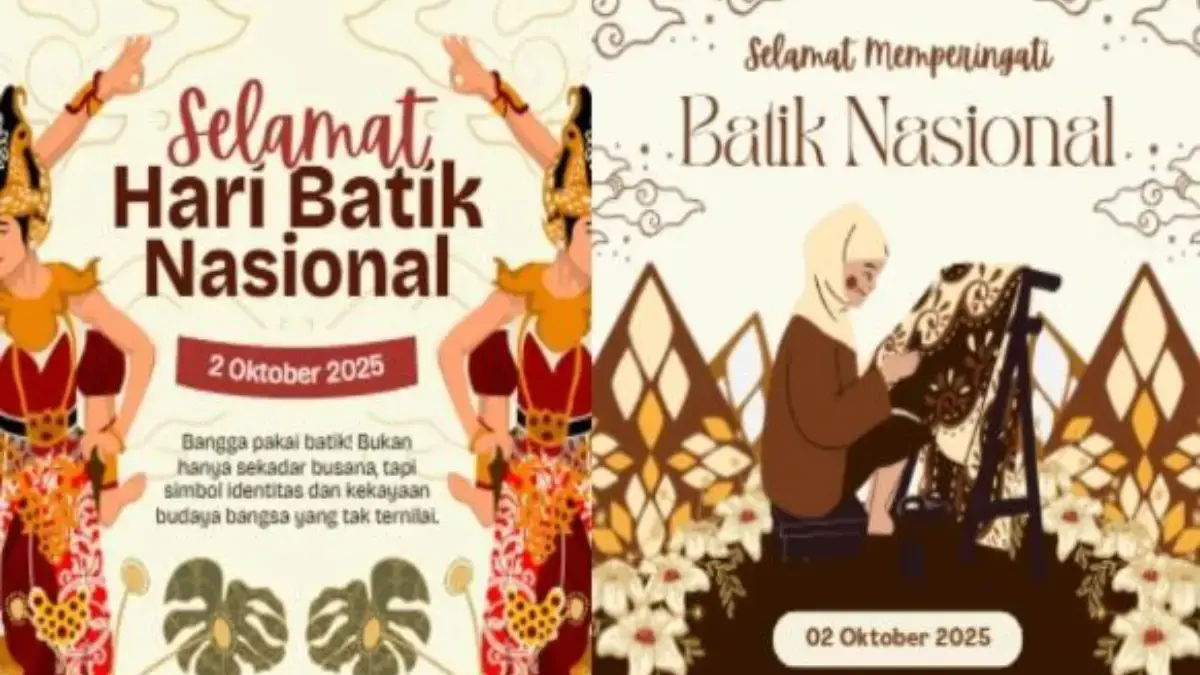 Ilustrasi ucapan hari batik nasional 2025