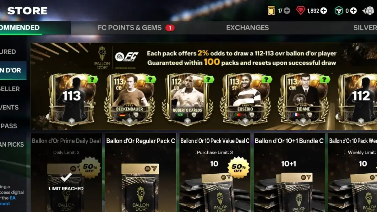 Daftar Kode Redeem FC Mobile 26 Oktober 2025,Klaim Sekarang!