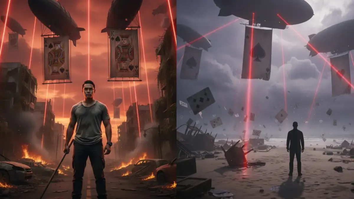 Edit foto AI di dunia Alice in Borderland