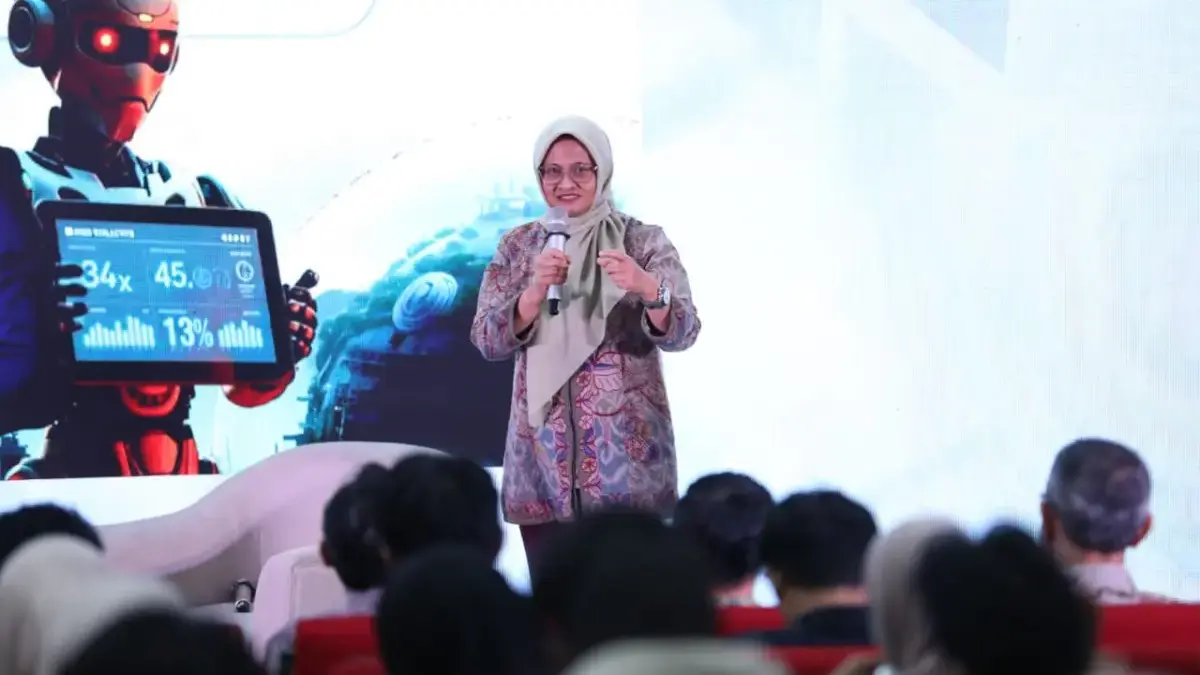 Telkom Hadirkan Startup Binaan Berbasis AI Dalam Acara AI Campus di UMY Direktur Utama Telkom Dian Siswarini
