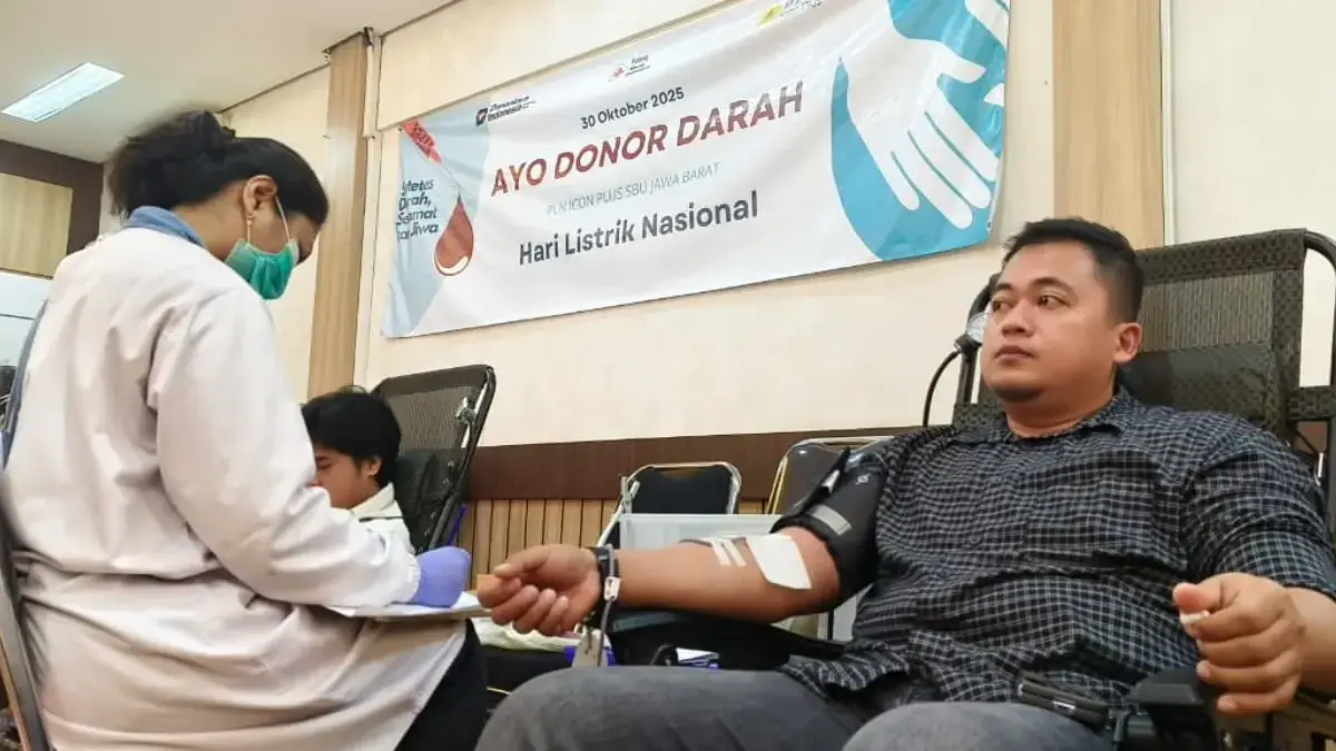 PLN Icon Plus Gelar Aksi Donor Darah dalam Rangka Hari Listrik Nasional ke-80