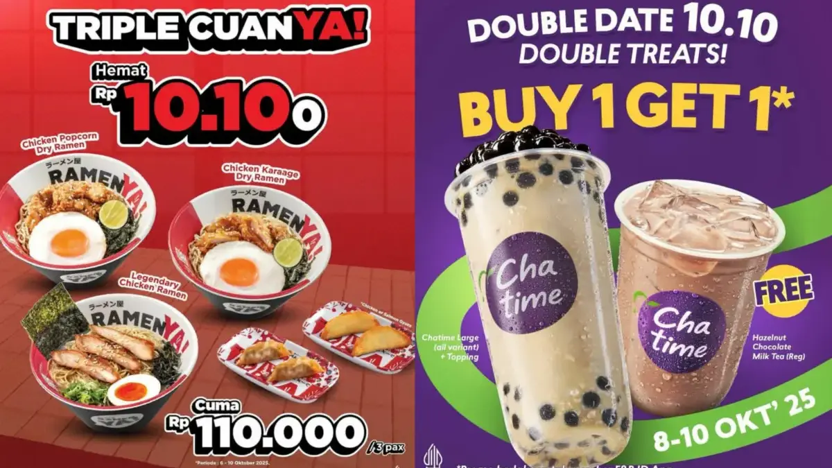 Daftar promo 10.10 makanan dan minuman