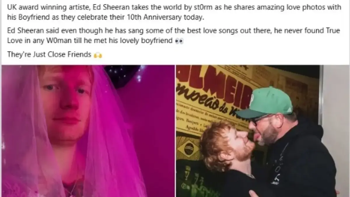 Postingan viral Ed Sheeran