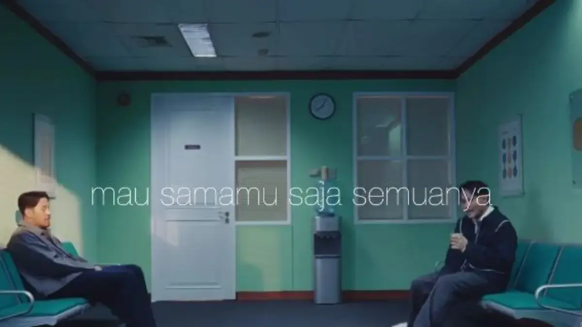 Tangkapan layar lirik video Alamak Rizky Febian - Adrian Khalif
