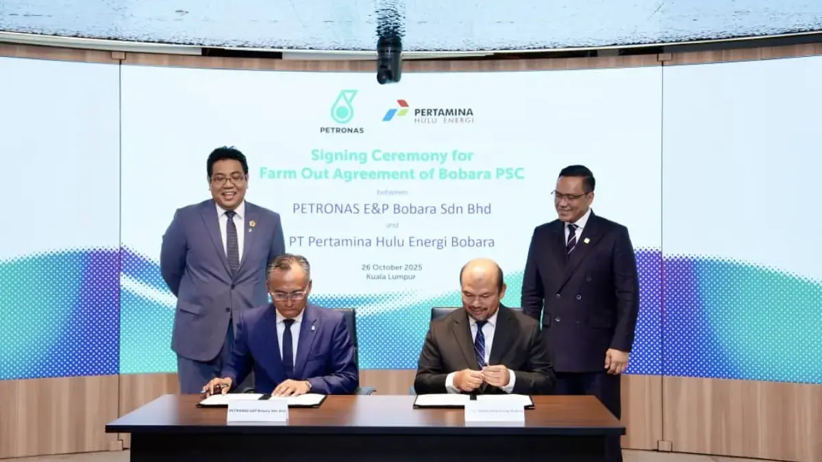 Pertamina Hulu Energi dan PETRONAS Sepakati FOA Kontrak Bagi Hasil Blok Bobara — PT Pertamina Hulu Energi (PHE) melalui afiliasinya, PT Pertamina Hulu Energi Bobara, dan Petroliam Nasional