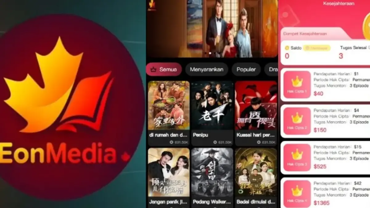 3 Cara Hasilkan Uang di Aplikasi EON Media Selain Nonton Drama Pendek Aplikasi EON Media yang menjanjikan keuntungan dari nonton drama pendek
