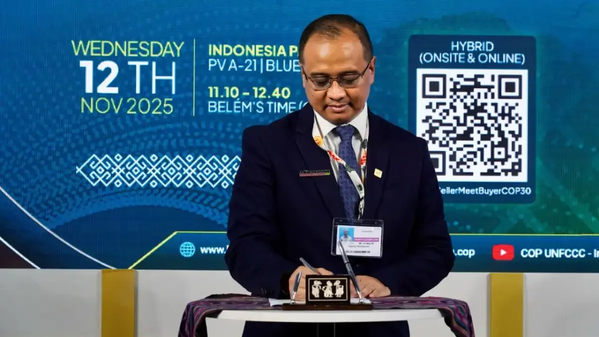 Transaksi Kredit Karbon dari PLTP dan PLTBg Pertamina Capai 37 Ribu Ton C02e di COP30