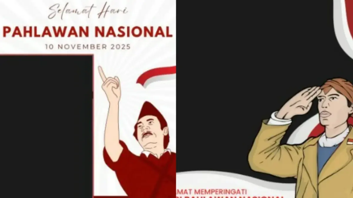 30 Twibbon hari Pahlawan 2025 Gratis Siap Pakai Twibbon Hari Pahlawan 2025 gratis