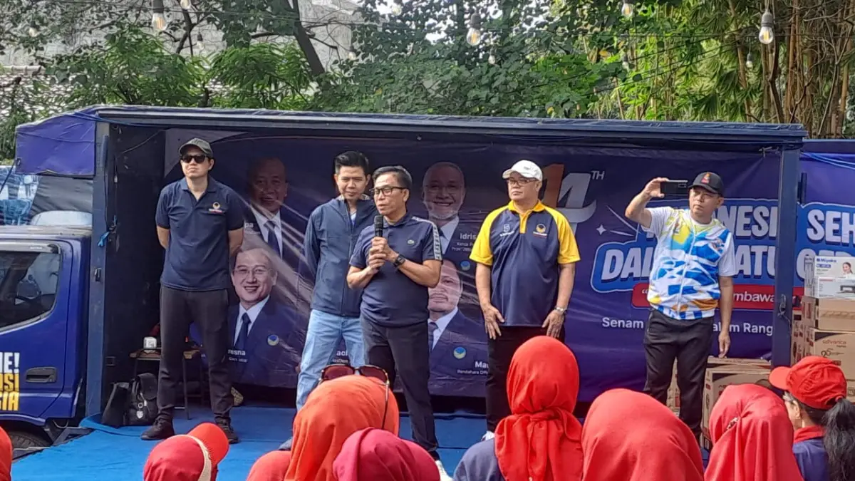 Rayakan HUT ke-14, NasDem Jabar Dekatkan Diri ke Masyarakat Lewat Kegiatan Senam Bersama Rayakan HUT ke-14, NasDem Jabar Dekatkan Diri ke Masyarakat Lewat Kegiatan Senam Bersama
