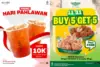 Daftar diskon makanan dan minuman spesial Hari Pahlawan