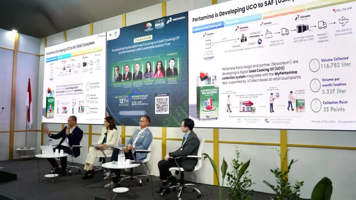 COP 30 Brasil, MPR Dorong Pertamina Jadi Pemimpin Regional Pengembangan Sustainable Aviation Fuel COP 30 Brasil, MPR Dorong Pertamina Jadi Pemimpin Regional Pengembangan Sustainable Aviation Fuel