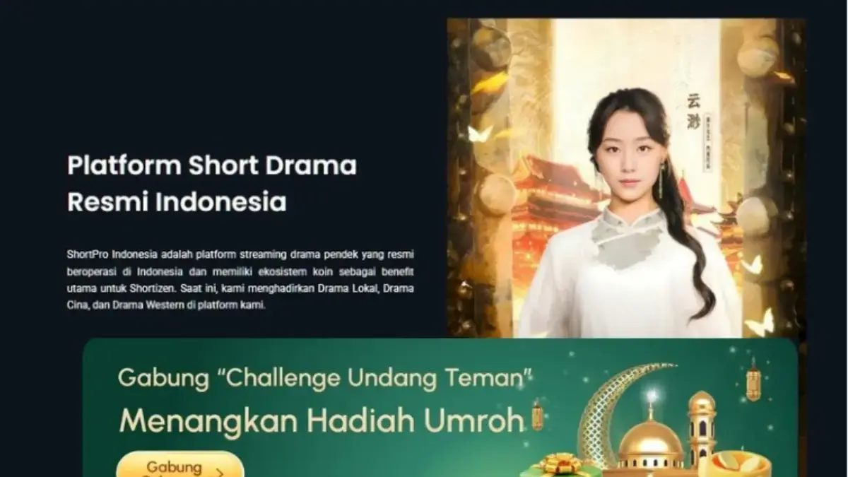 Aplikasi Short Pro Penghasil Uang yang sedang menggelar promo berhadiah Umroh.