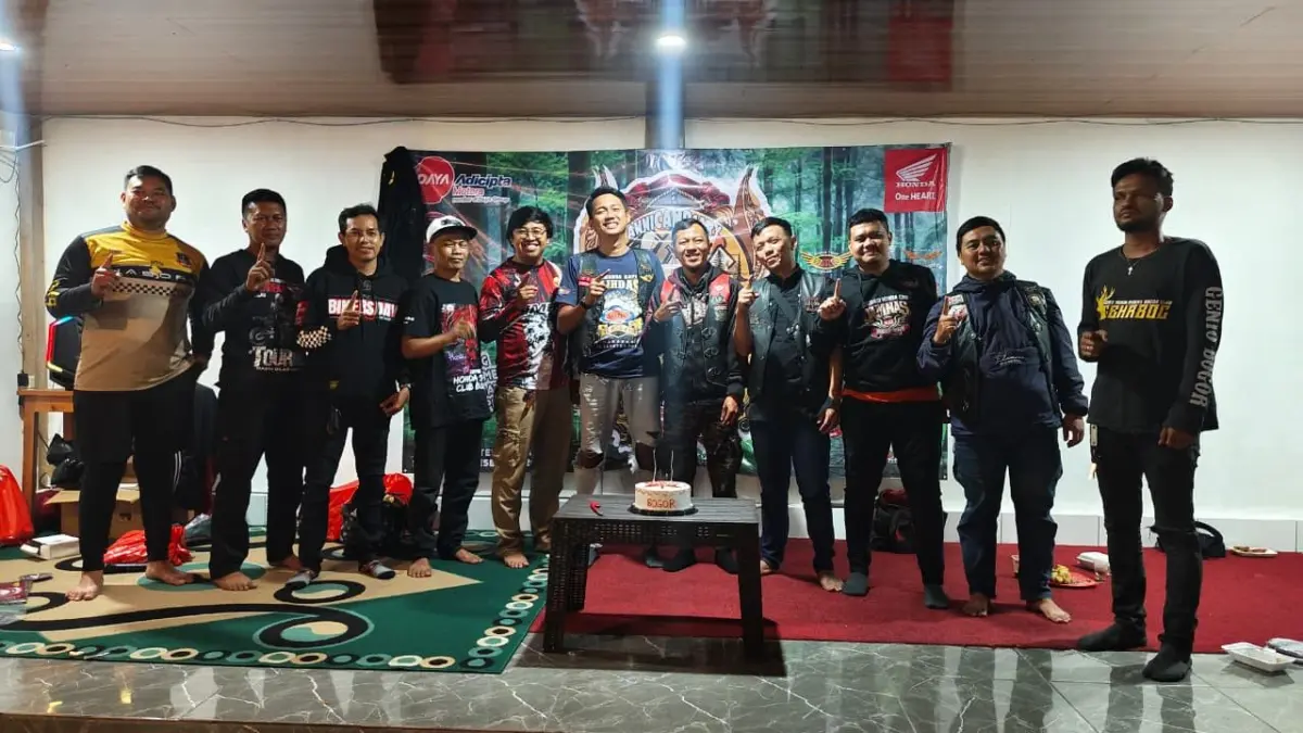 Rayakan Anniversary ke-16, Komunitas Honda Motor Bogor Gelar Camping Paguyuban
