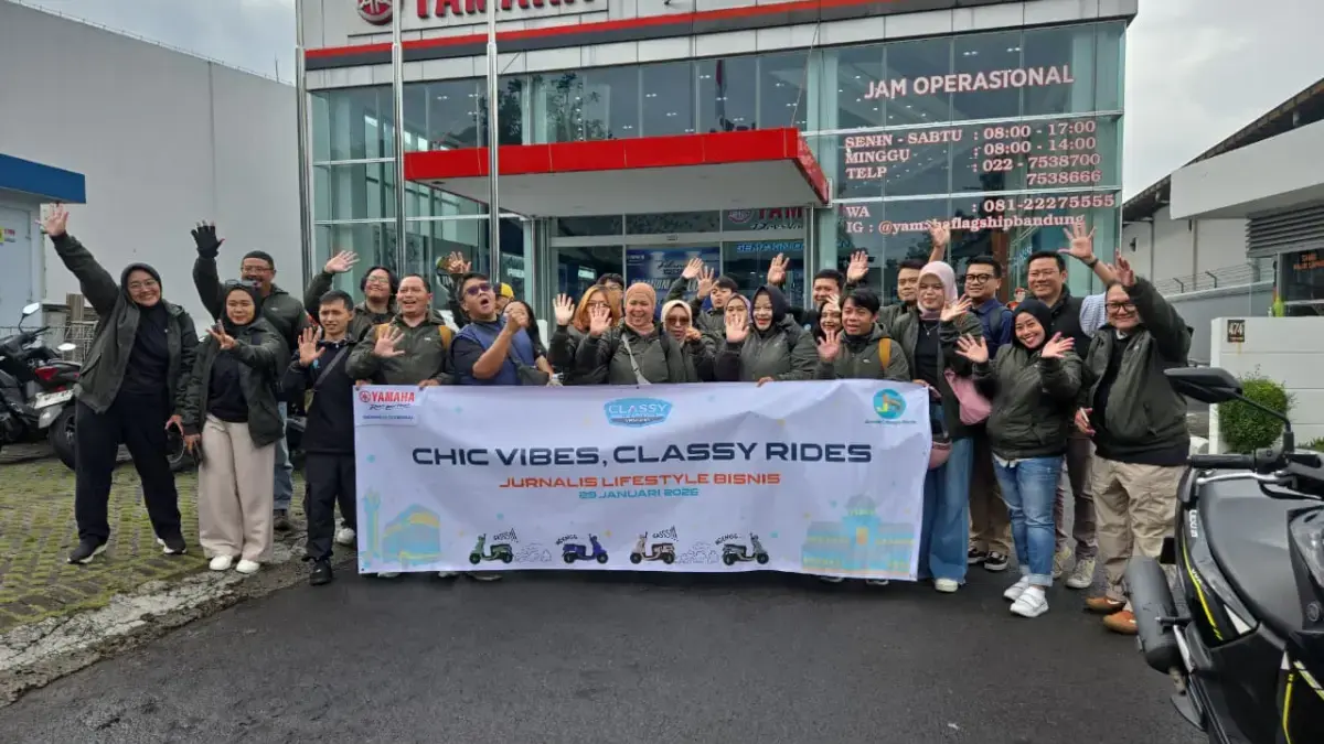 Chic Vibes, Classy Ride: Yamaha Jawa Barat Berkolaborasi dengan Jurnalis Lifestyle Bisnis Bandung