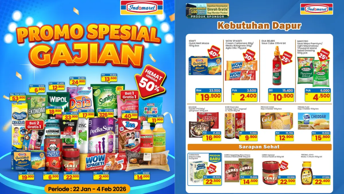 Katalog Lengkap Promo JSM Indomaret Minggu Ini 23-25 Januari 2026 Terbaru Katalog Lengkap Promo JSM Indomaret Minggu Ini 23-25 Januari 2026 Terbaru
