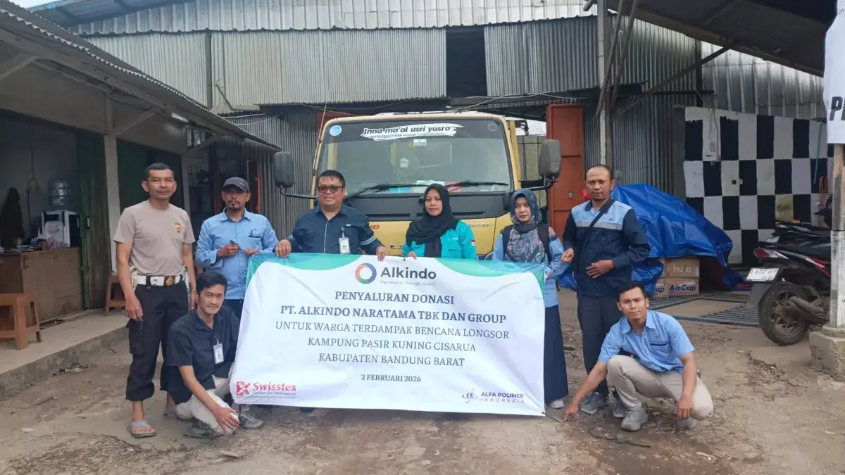 Alkindo Group Salurkan Bantuan Kemanusiaan untuk Korban Bencana Longsor Kampung Pasir Kuning, Cisarua