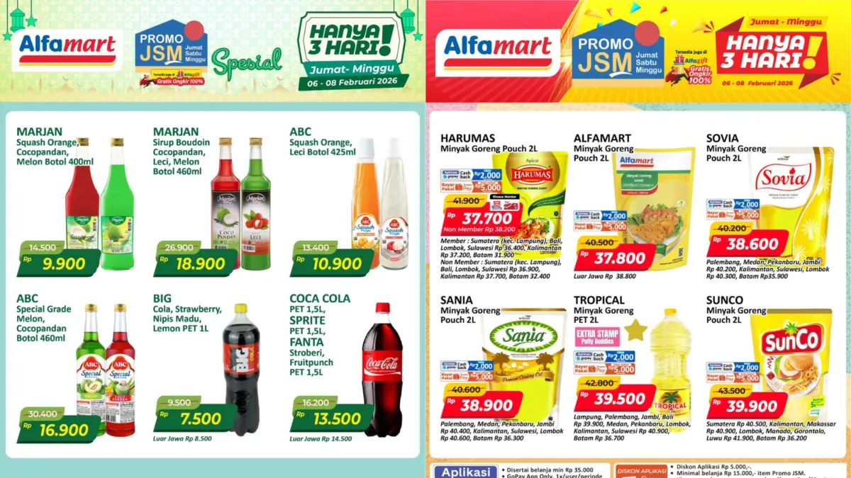 Katalog Lengkap Promo JSM Alfamart Minggu Ini 6-8 Februari 2026