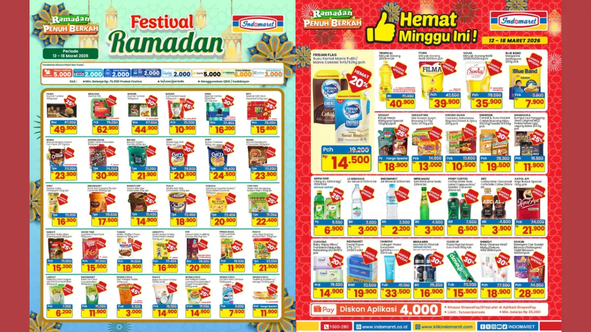 Lengkap! Promo JSM Indomaret 13–15 Maret 2026 untuk Persiapan Lebaran