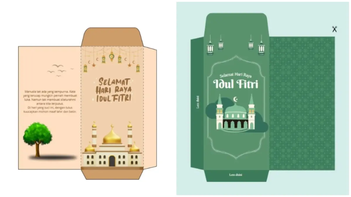 Template amplop lebaran