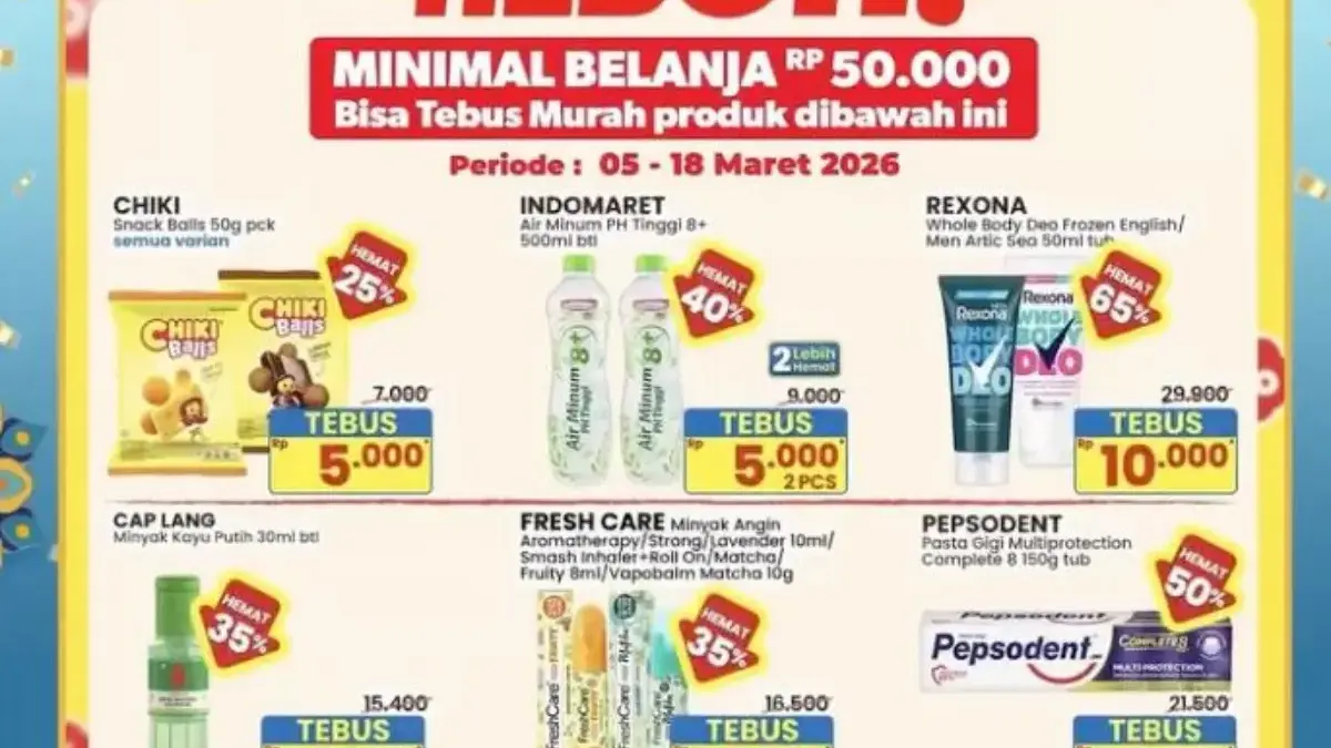 Promo Indomaret Terbaru: Diskon hingga 35 Persen dan Beli 1 Gratis 1