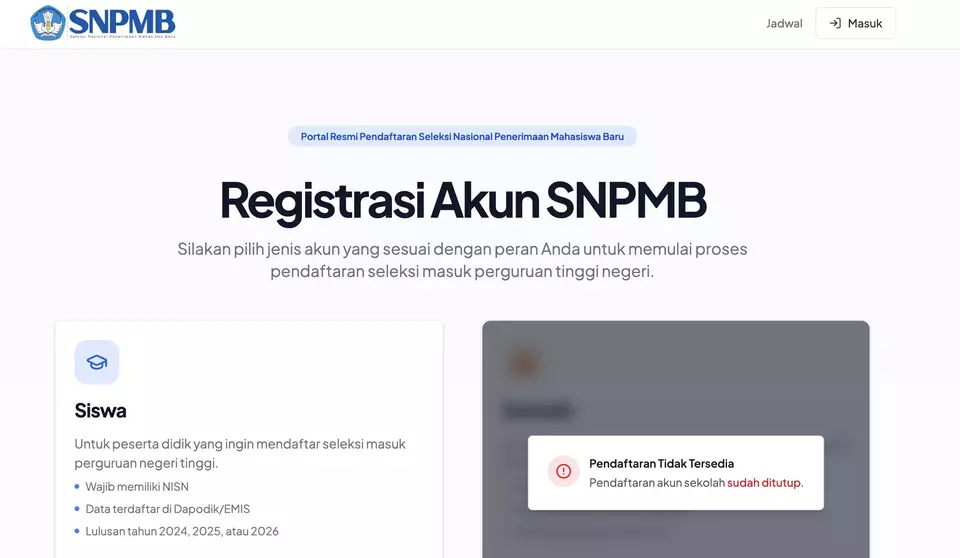 Link Pendaftaran SNBT 2026 Resmi, Simak Cara Daftar dan Jadwalnya Link Pendaftaran SNBT 2026 Resmi, Simak Cara Daftar dan Jadwalnya