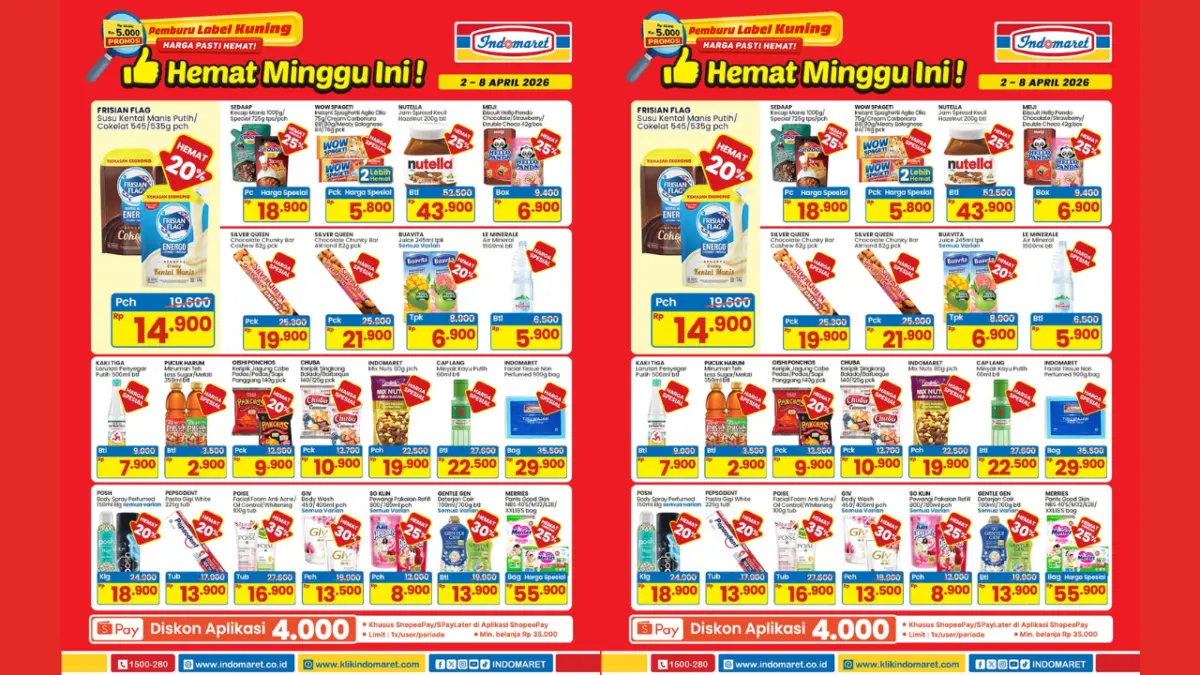 Belanja Hemat! Ini Daftar Promo Indomaret 6–12 April 2026 Lengkap Belanja Hemat! Ini Daftar Promo Indomaret 6–12 April 2026 Lengkap