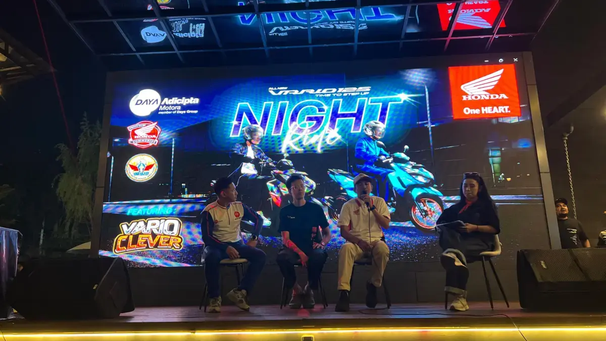 Night Ride Vario 125 Perkuat Kebersamaan Komunitas Honda di Bandung  