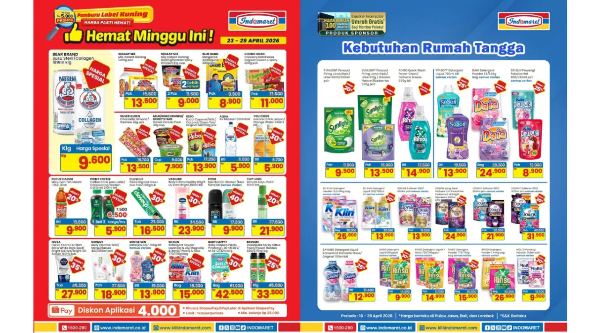 Jangan Lewatkan! Promo JSM Indomaret April 2026, Banyak Diskon Spesial