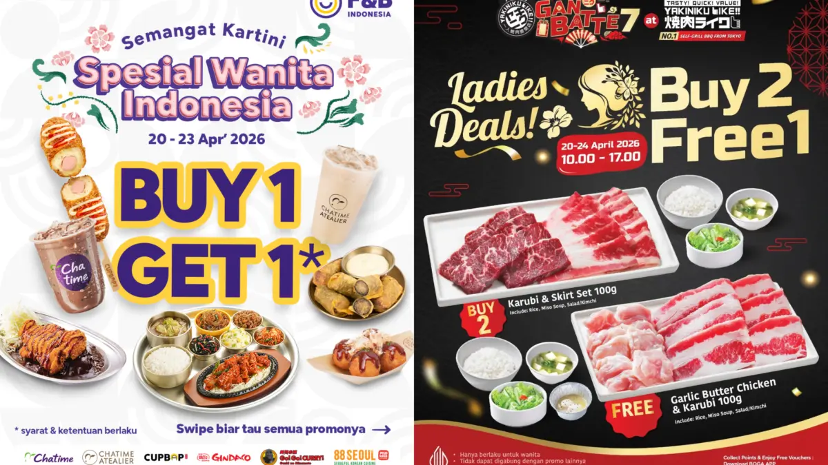 Promo makanan dan minuman Hari Kartini 2026