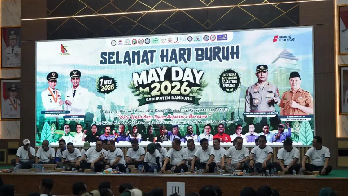 May Day Kabupaten Bandung Kondusif, Buruh dan Pemkab Kompak Dorong Aksi Lingkungan